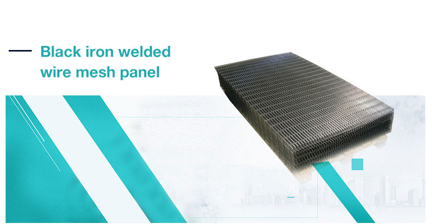 Black Iron Welded Wire Mesh Panel